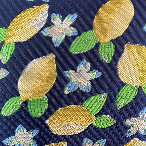 J.Crew lemon print blazer classic collarless style, lined, one frog closure🍋 - Picture 7 of 10